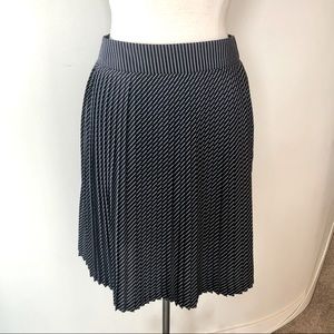The Limited Striped Pleated Skirt